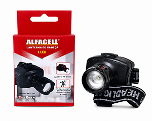 Lanterna de Cabeça 1 Led Alfacell