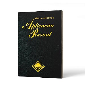 BIBLIA DE ESTUDO APLICACAO PESSOAL GRANDE LUXO PRETA -