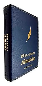 BIBLIA ESTUDO ALMEIDA ED AMPLIADA AZUL -