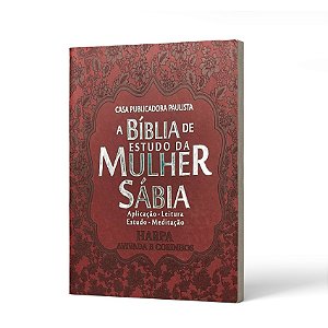 BIBLIA DA MULHER SABIA VERSAO PARA BOLSA - MOD. 05 DALIA - BORDO COM HARPA -