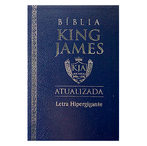 BIBLIA KING JAMES LETRA HIPERGIGANTE LX COVERBOOK AZUL