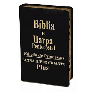 BIBLIA COM HARPA LETRA HIPER GIGANTE PLUS