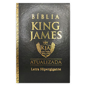 BIBLIA KING JAMES ATUALIZADA LETRA ULTRAGIGANTE PRETA