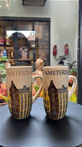 Conjunto Caneca Alta Marrom