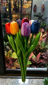 Conjunto De Tulipas Madeira