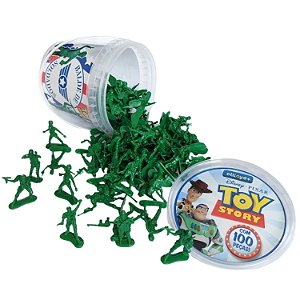 Balde de Soldados Toy Story Com 100 Soldados Disney - Toyng