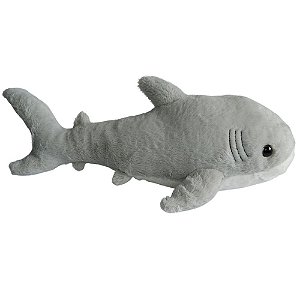Tubarão De Pelúcia Fundo Mar 50cm Animais Marinhos - Fizzy
