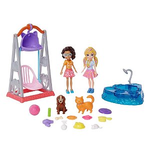 Polly Pocket Conjunto 2 Amigas Hora De Brincar Mattel Gfr06