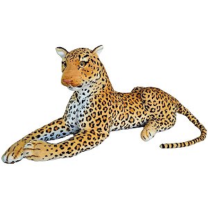 Onça Pintada De Pelúcia Grande Realista Safári Gigante Fizzy