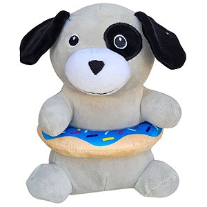 Cachorro de Pelúcia Com Boia Nicho Bebê 26cm - Fizzy