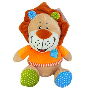 Leão de Pelúcia Infantil Safari Nichos Decoração - Fofy Toys