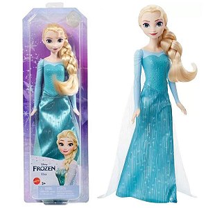 Boneca Elsa Frozen 1 Disney Saia Cintilante - Mattel