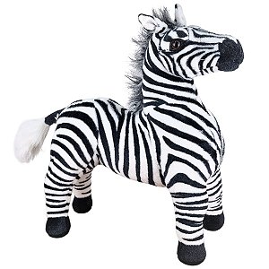 Zebra De Pelúcia Realista Gigante Safári Savana
