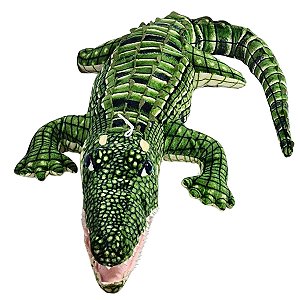 Jacaré Pelúcia Grande 160cm Crocodilo Realista Alligator