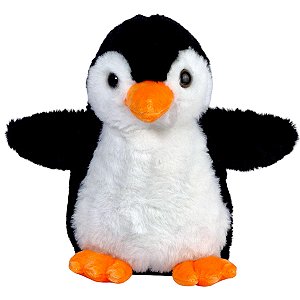 Pinguim De Pelúcia Realista Bebê Infantil Macio Luxo 22cm