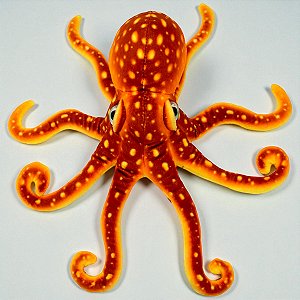 Polvo de Pelúcia Realista Octopus 36cm Macio Plush Mar