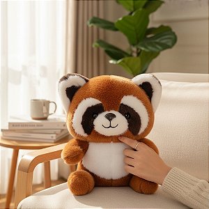 Guaxinim De Pelúcia Raccoon Kawaii Super Fofo 25cm