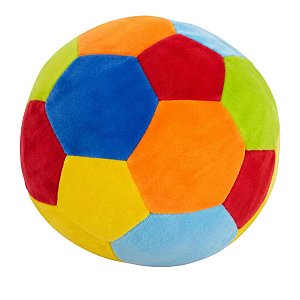 Bola De Pelúcia Colorida Plush Bebê Com Chocalho Macia