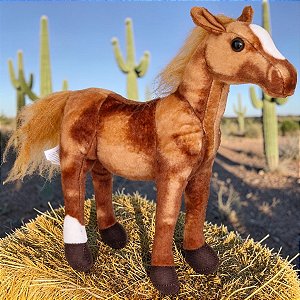 Cavalo de Pelúcia Realista Articulado Tuka Fazenda Cavalinho