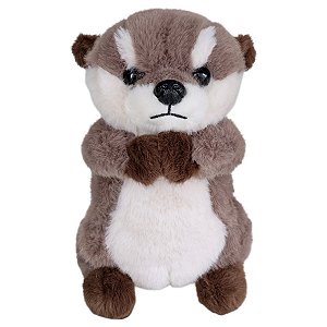 Lontra de Pelúcia 25cm Que Junta As Patas Fofinha Marinha