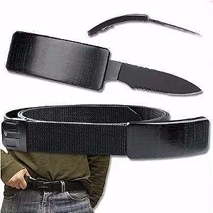 CINTO CANIVETE COM FACA EMBUTIDA BELT KNIFE