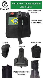 PORTA ACESSORIOS APH TATICO MODULAR ALIEN PRETO