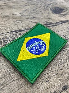 BANDEIRA BORDADA BRASIL - COLORIDO