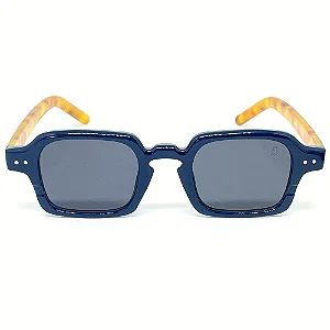 Óculos de Sol Boston - Azul Haste Animal Print