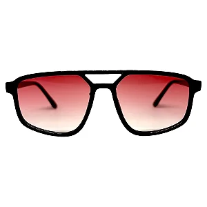 Óculos de Sol Aviador Urban - Preto c/ Rosa Degradê