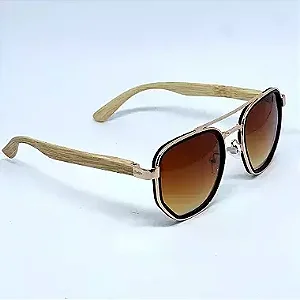 ÓCULOS DE SOL ARIZONA WOOD - MARROM DEGRADÊ C/ DE BAMBOO CLARO