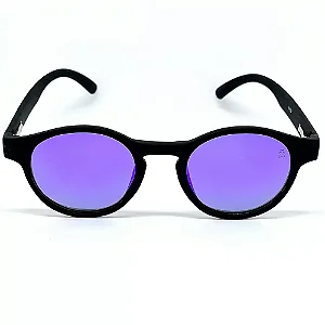 ÓCULOS DE SOL POLARIZADO CANCÚN - PRETO COM ROXO