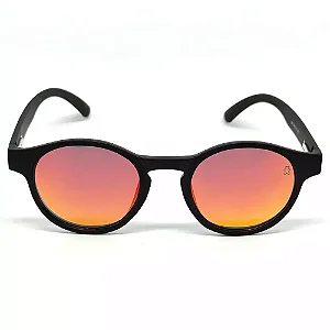 ÓCULOS DE SOL POLARIZADO CANCÚN - PRETO COM VERMELHO