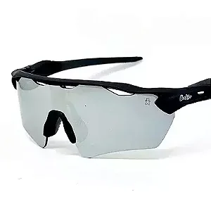 Óculos de Sol Esportivo Speed - Preto c/ Prata