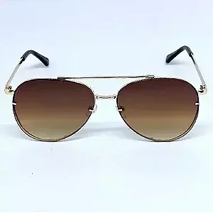 ÓCULOS DE SOL AVIADOR FOX - MARROM DEGRADÊ C/ DOURADO