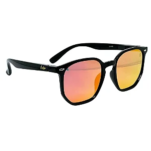 ÓCULOS DE SOL IPANEMA - PRETO COM VERMELHO ESPELHADO