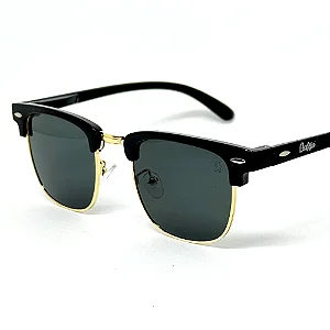 ÓCULOS DE SOL FRESNO - PRETO COM DOURADO