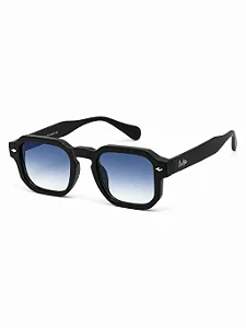 Óculos de Sol Fly - Preto Fosco com Azul Degradê