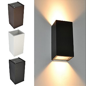 Arandela Alumínio 6202 interna ou externa para 2 lâmpadas dicróica