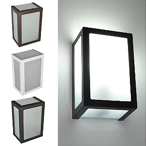 Arandela Alumínio 6213 com 5 vidros interna ou externa E27