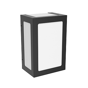 Arandela Alumínio 6228 com 17 cm de altura e 5 vidros interna ou externa E27