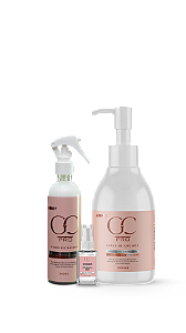 KIT Leave-in Cachos 500ml + Fluido Restaurador 240ml + Óleo Reparador 30ml