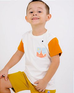 CAMISETA ESTAMPADA INFANTIL MASCULINO - ROCKET LAUNCHED