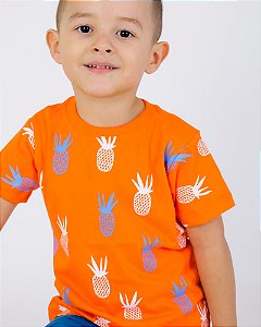 CAMISETA ESTAMPADA INFANTIL MASCULINO - PINEAPPLE