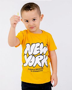 CAMISETA ESTAMPADA INFANTIL MASCULINO - NEW YORK