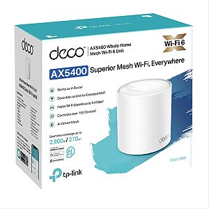 Roteador Tp-Link Deco X60 Mesh AX5400 - Pack 01 Und.