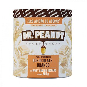 PASTA DE AMENDOIM COM CHOCOLATE BRANCO 650G - DR PEANUT