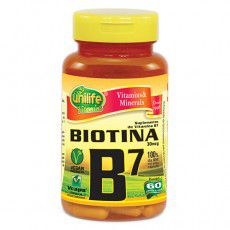 Vitamina B7 Biotina Unilife 60 Cápsulas