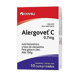 Alergovet C 0,7mg 20 comprimidos