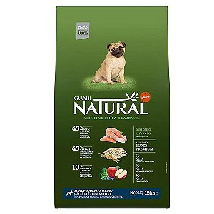 Ração Guabi Natural Cães Adultos Sensitive Raças Mini, Pequeno e Médio Salmão e Aveia 12kg