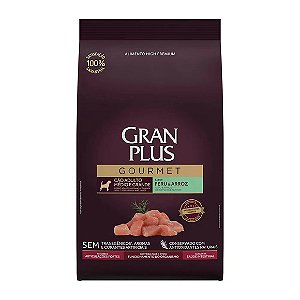 Ração Gran Plus Gourmet Cães Adultos Médio e Grande Peru e Arroz 10,1 kg